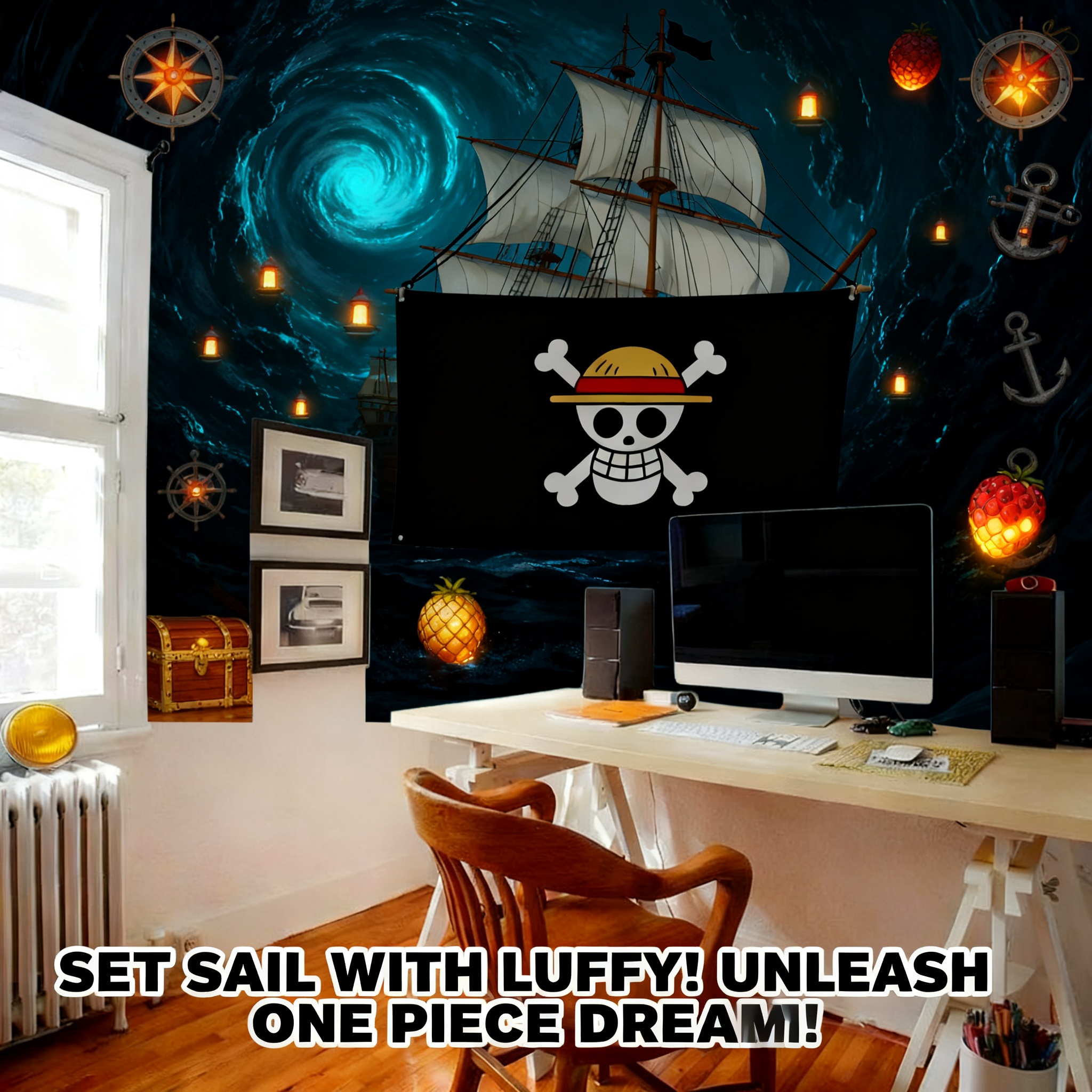 One Piece Luffy Straw Hat Pira - огляд і ціна Home Decor Painting