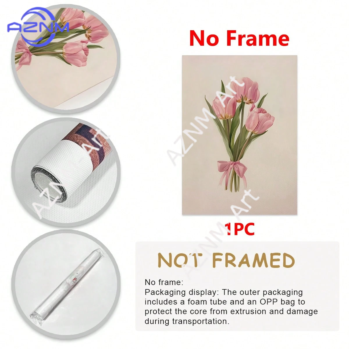 Pink Tulip Floral Wall Art Can - огляд і ціна Home Decor Tulip