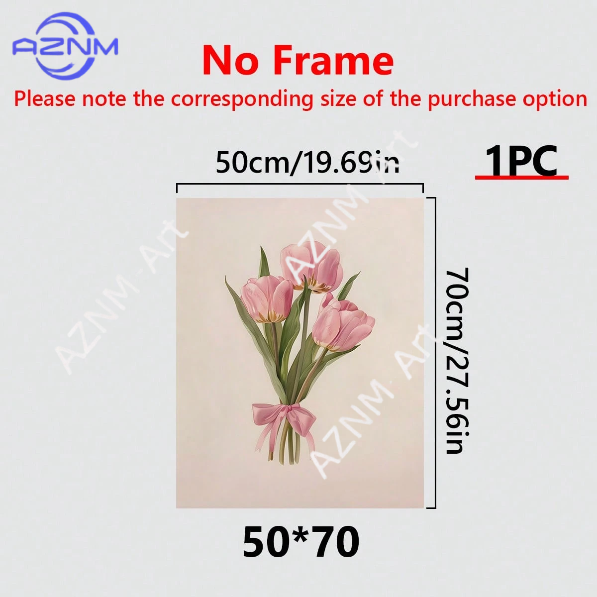Pink Tulip Floral Wall Art Can - огляд і ціна Home Decor Tulip