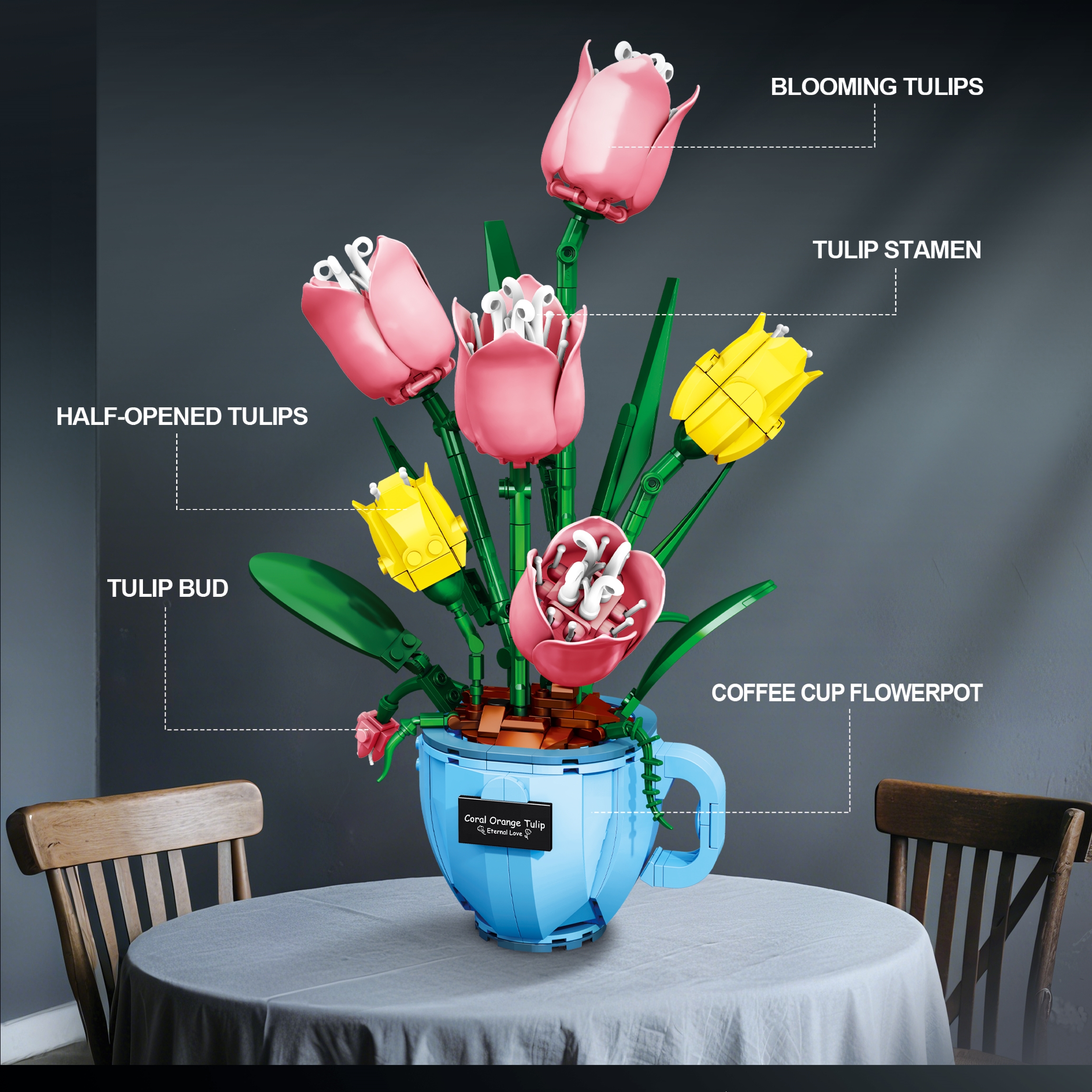 A coffee cup tulip building bl - огляд і ціна Home Decor Tulip