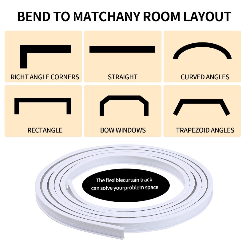 1-2M Flexible Bendable Curtain - огляд і ціна Room Divider Screen