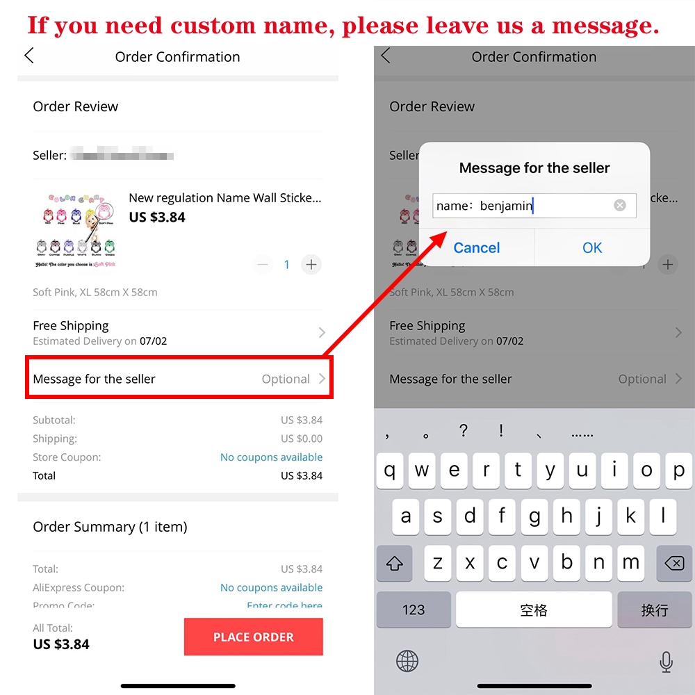YOUR TEXT Vinyl Decal Sticker  - огляд і ціна Home Decor Vinyl Flooring