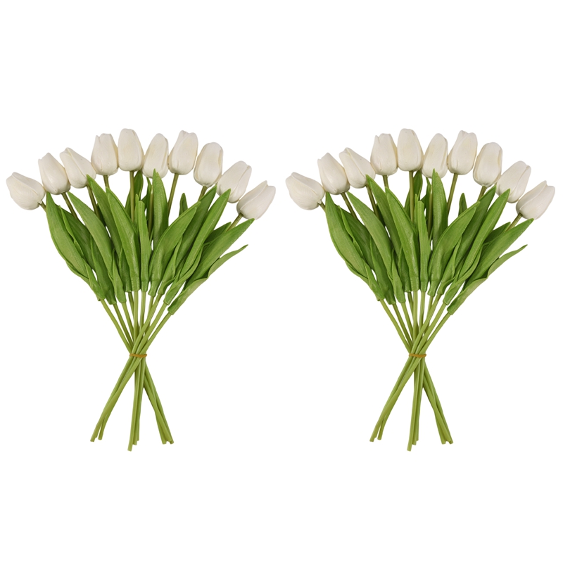 bloom20Pcs White 13.8inch Arti - огляд і ціна Home Decor Tulip