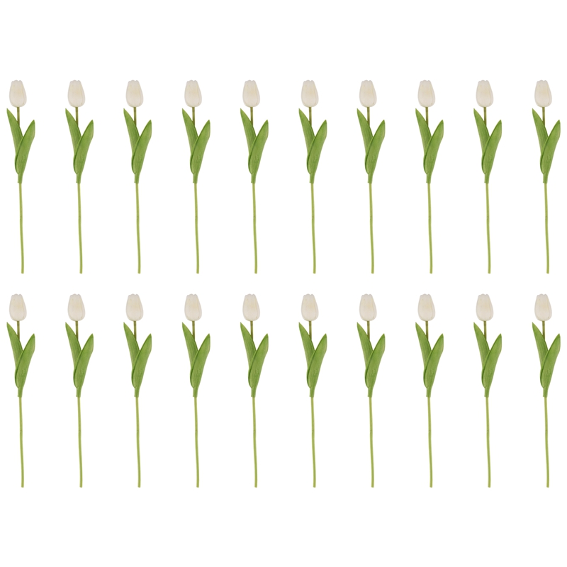 bloom20Pcs White 13.8inch Arti - огляд і ціна Home Decor Tulip