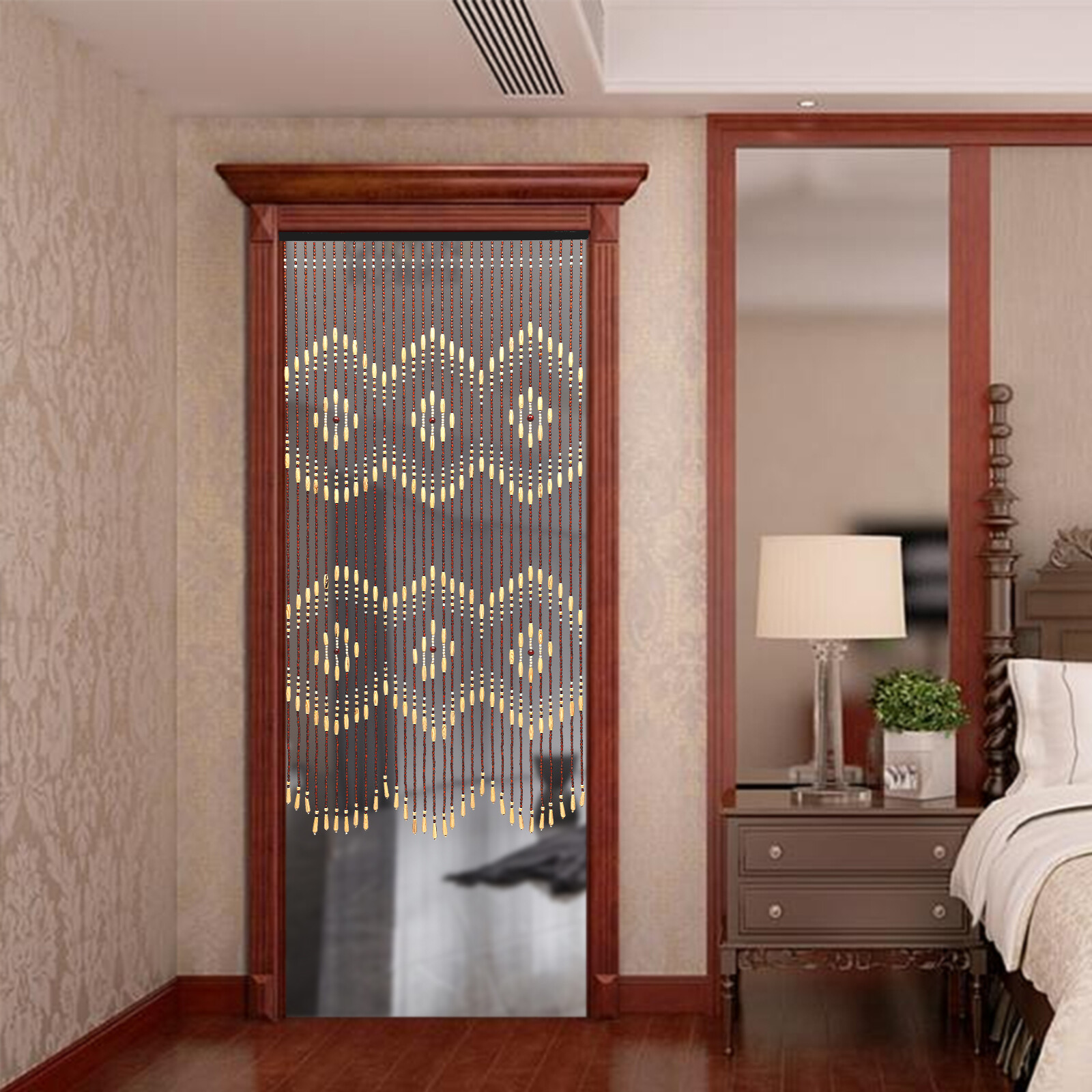 Zigzag 31-Line Wooden Curtain  - огляд і ціна Room Divider Screen