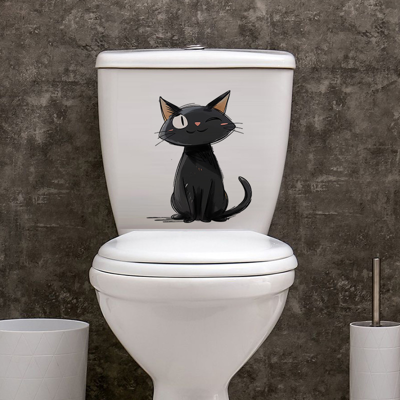 Cartoon Black Cats Wall Sticke - огляд і ціна Home Decor Vinyl Flooring