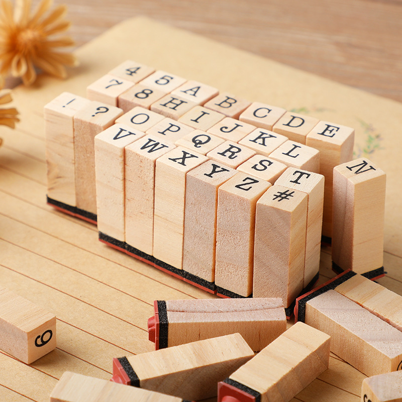 Basic Diary Set Typewriter Num - огляд і ціна Wooden Letter Sign