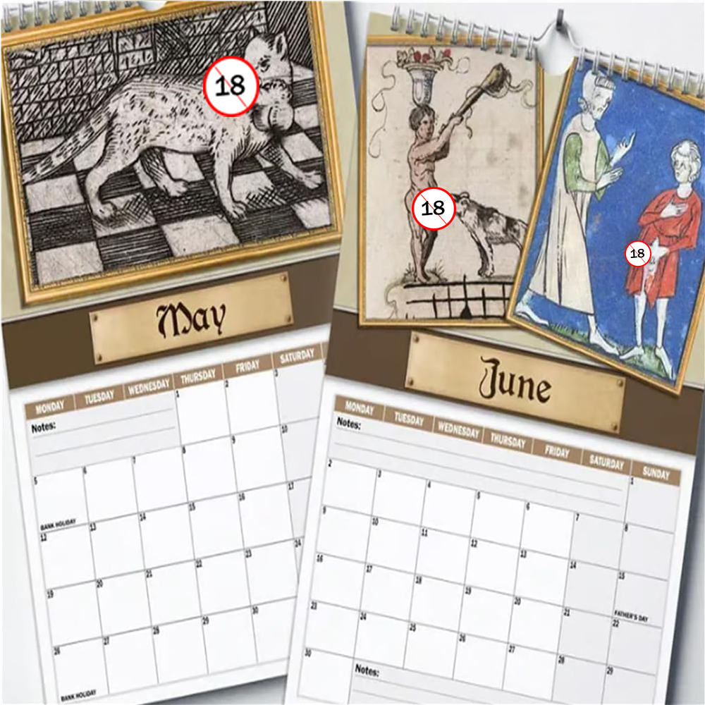 New 2026 Calendar Funny Creati - огляд і ціна Home Decor Medieval