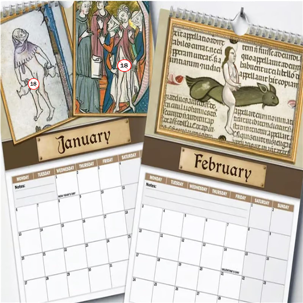 New 2026 Calendar Funny Creati - огляд і ціна Home Decor Medieval