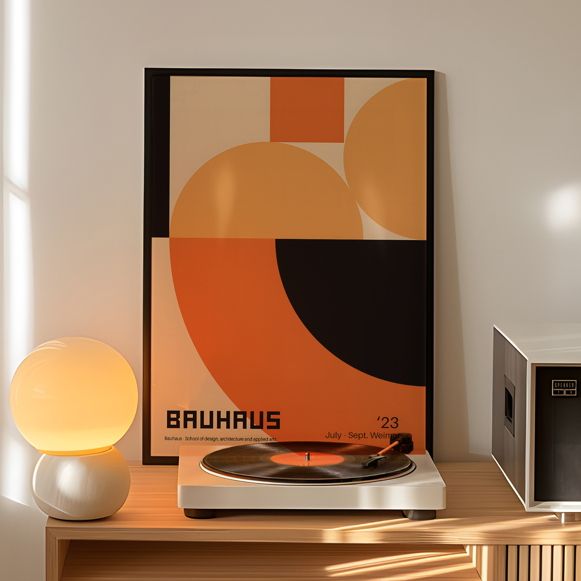 Modern Geometry Bauhaus School - огляд і ціна Home Decor Orange
