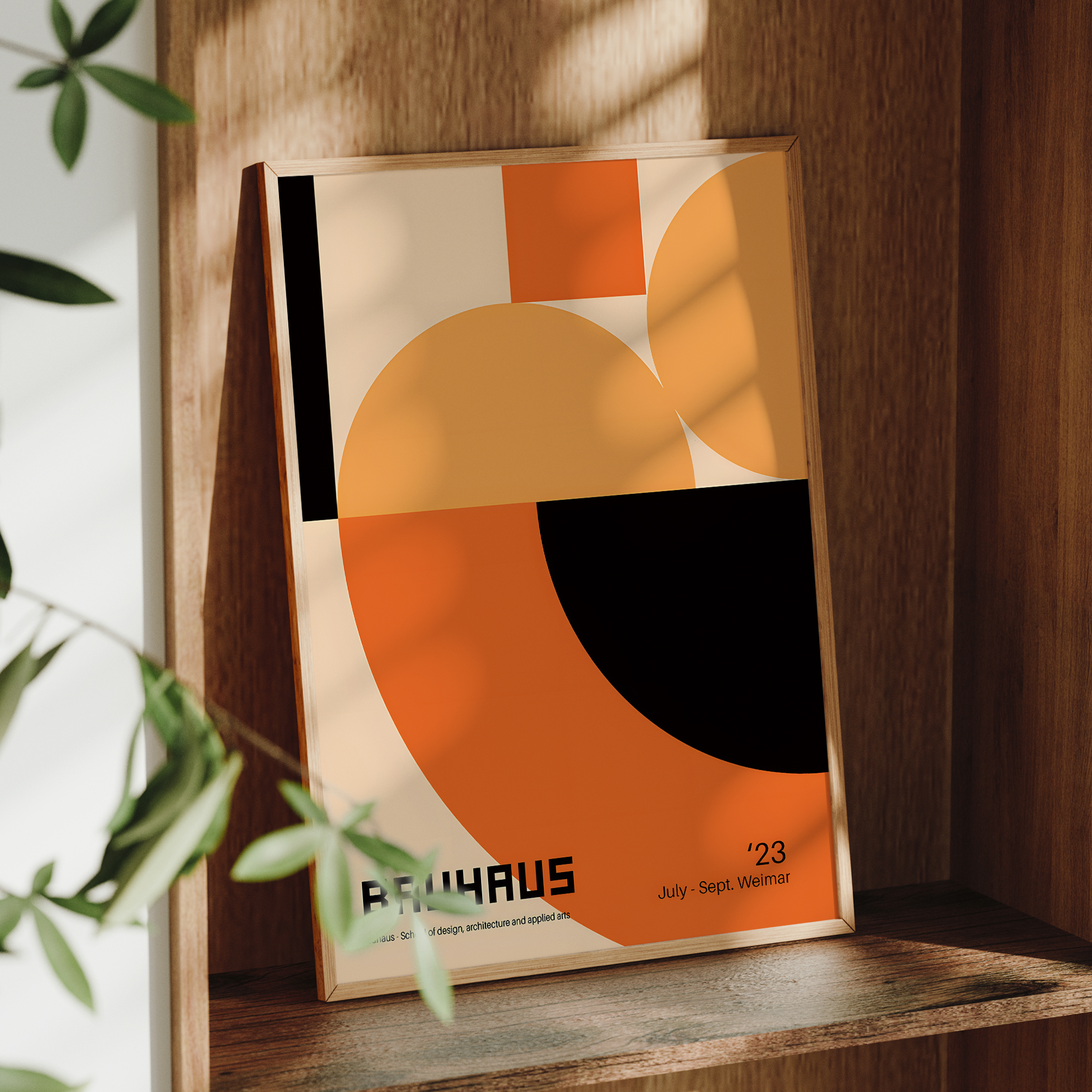 Modern Geometry Bauhaus School - огляд і ціна Home Decor Orange