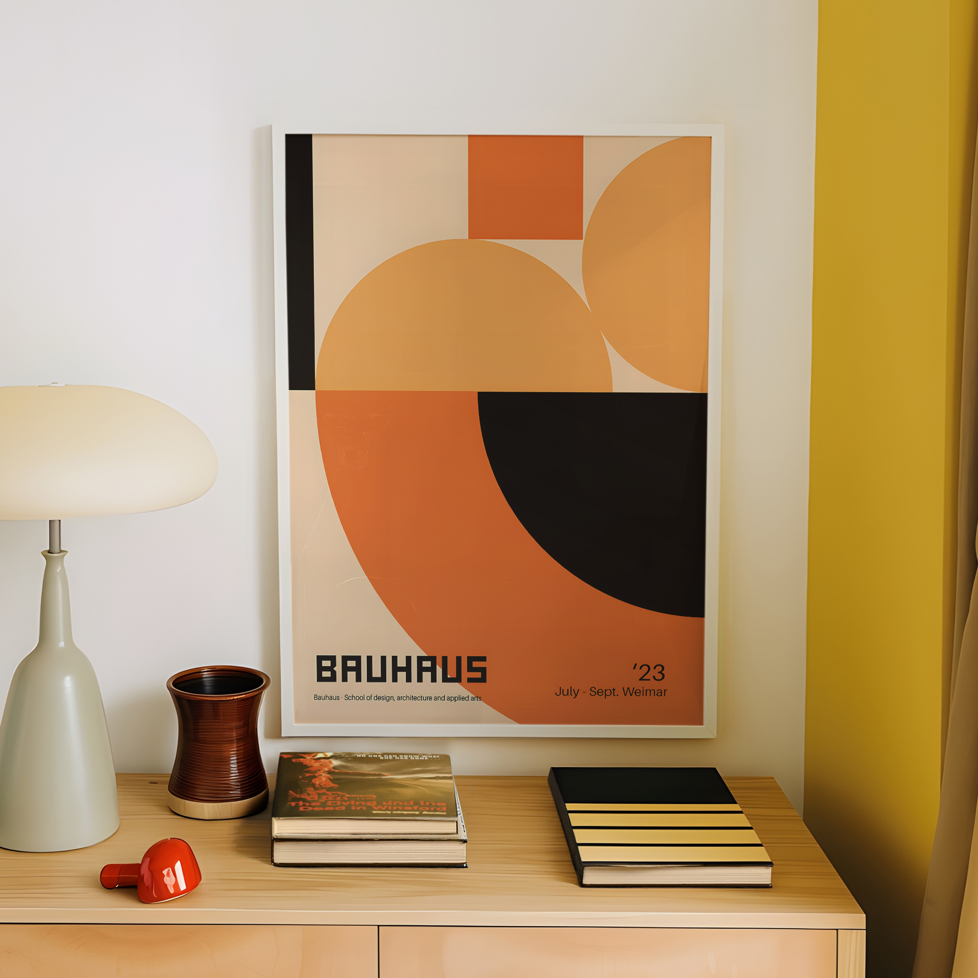 Modern Geometry Bauhaus School - огляд і ціна Home Decor Orange