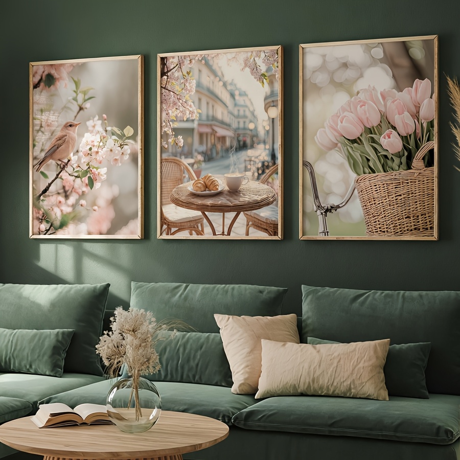 3pcs/set Romantic Paris Street - огляд і ціна Home Decor Tulip