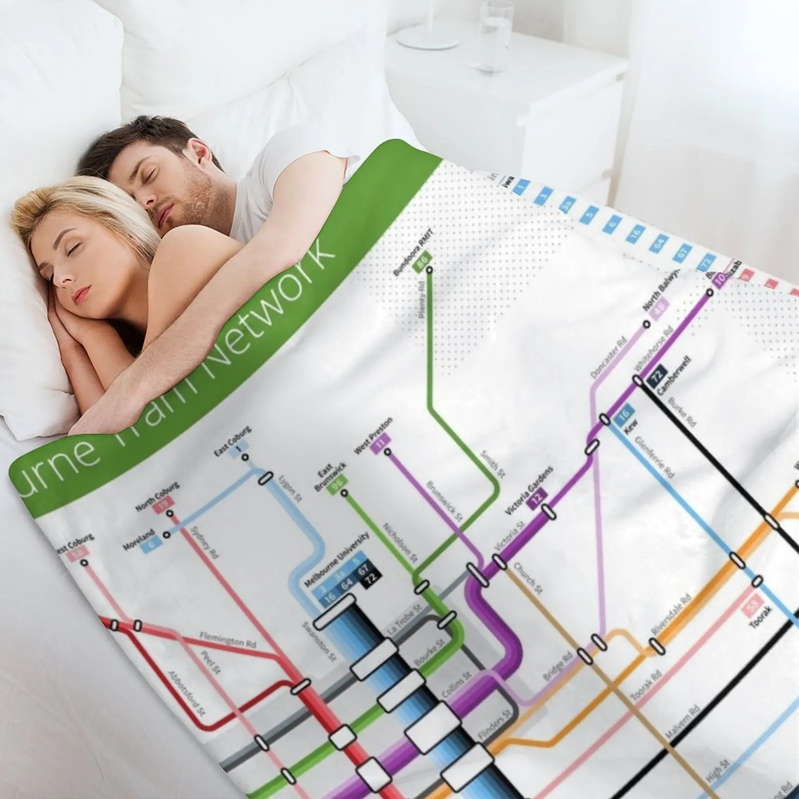 Melbourne Tram Network Map Thr - огляд і ціна Home Decor Melbourne