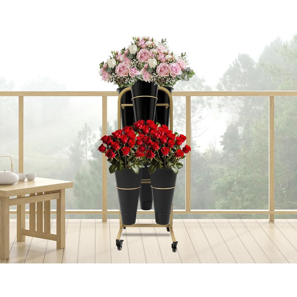 Gold and Black 6-Bucket Lower  - огляд і ціна Home Decor On Wheels