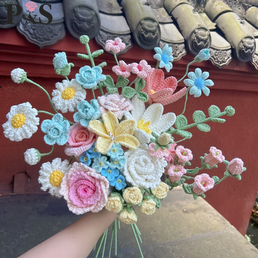 Crochet Flower Bouquet Luxury  - огляд і ціна Home Decor Tulip