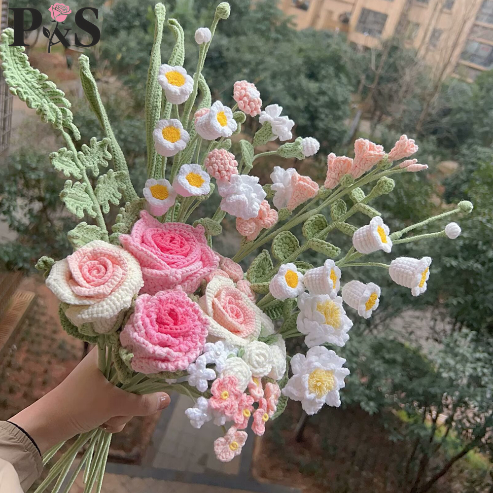 Crochet Flower Bouquet Luxury  - огляд і ціна Home Decor Tulip