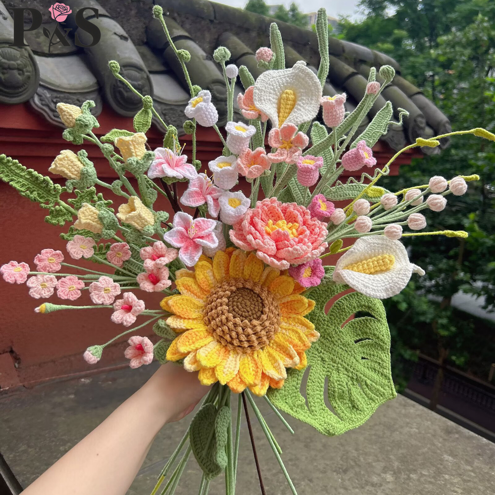 Crochet Flower Bouquet Luxury  - огляд і ціна Home Decor Tulip