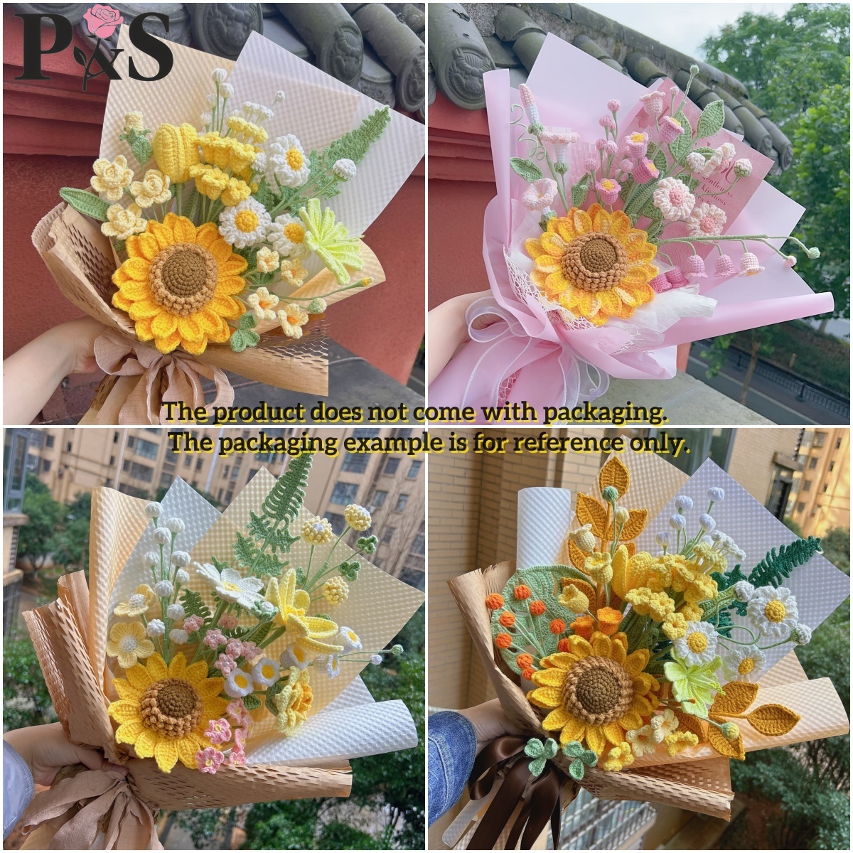 Crochet Flower Bouquet Luxury  - огляд і ціна Home Decor Tulip