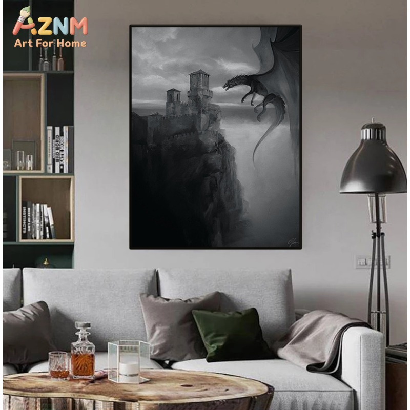 AZNM Black White Fantasy Drago - огляд і ціна Home Decor Medieval