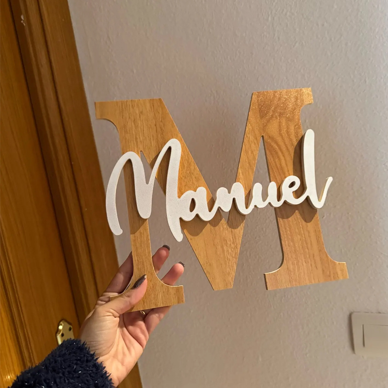 Custom Initials Sign Wooden Wa - огляд і ціна Wooden Letter Sign
