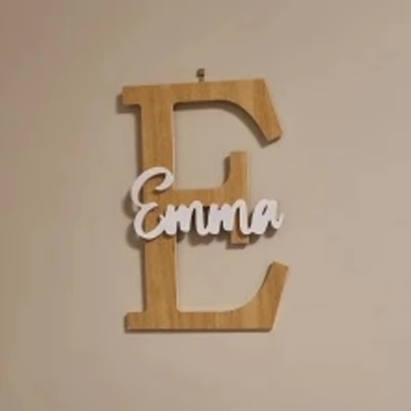 Custom Initials Sign Wooden Wa - огляд і ціна Wooden Letter Sign