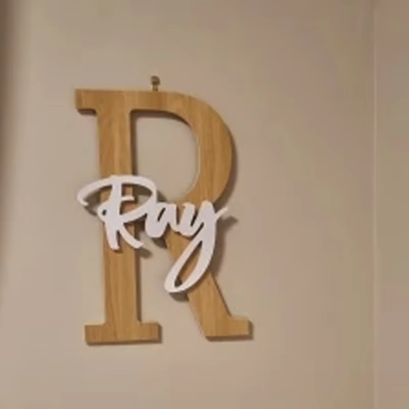 Custom Initials Sign Wooden Wa - огляд і ціна Wooden Letter Sign