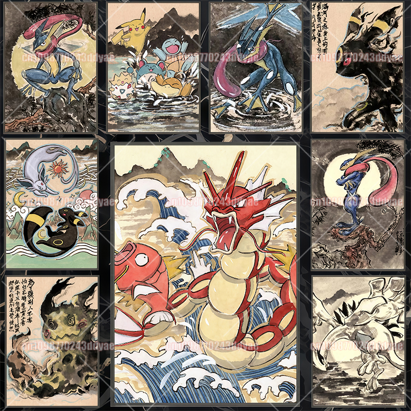 Classic Anime Pokemon Greninja - огляд і ціна Canvas Painting