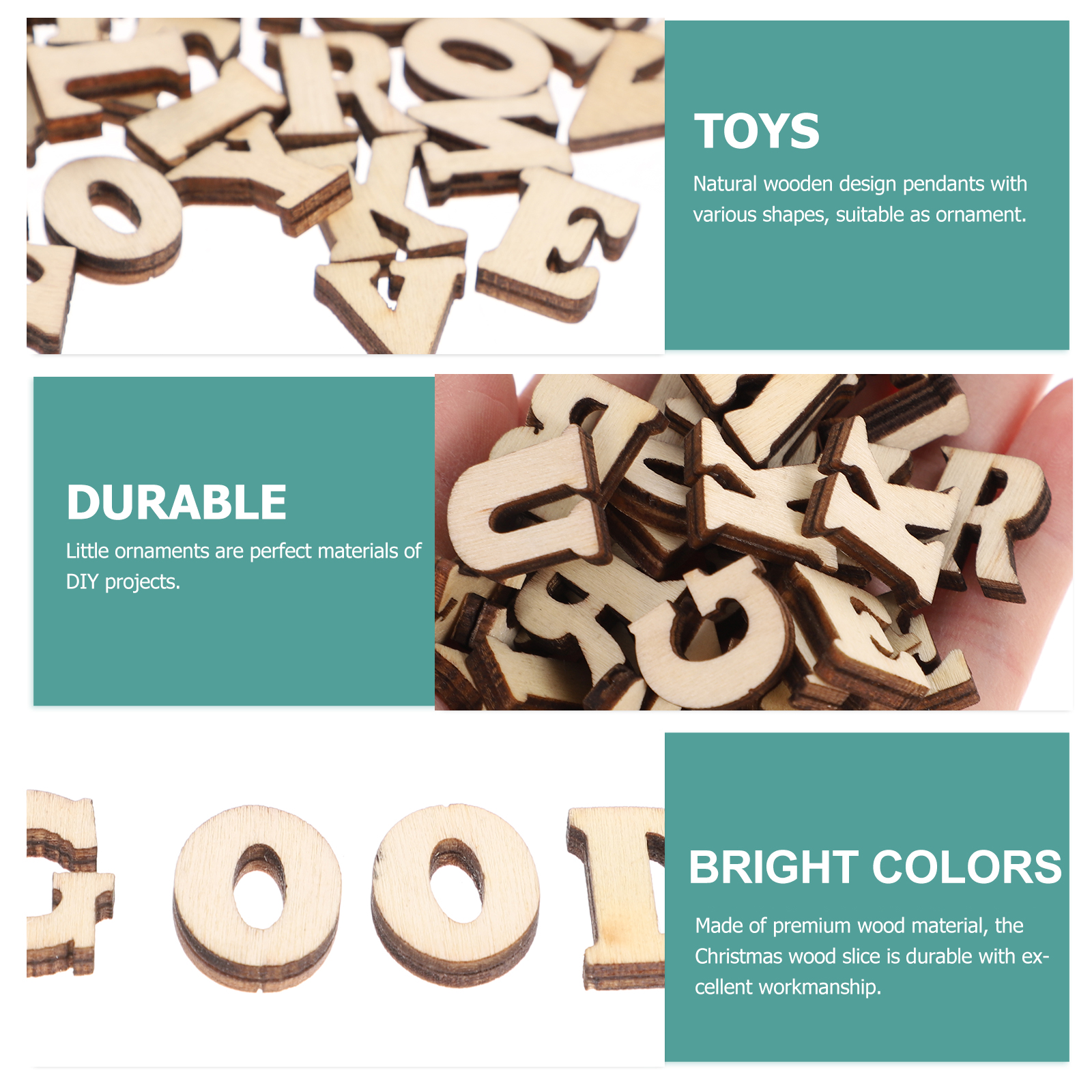 100pcs DIY Doodle Educational  - огляд і ціна Wooden Letter Sign