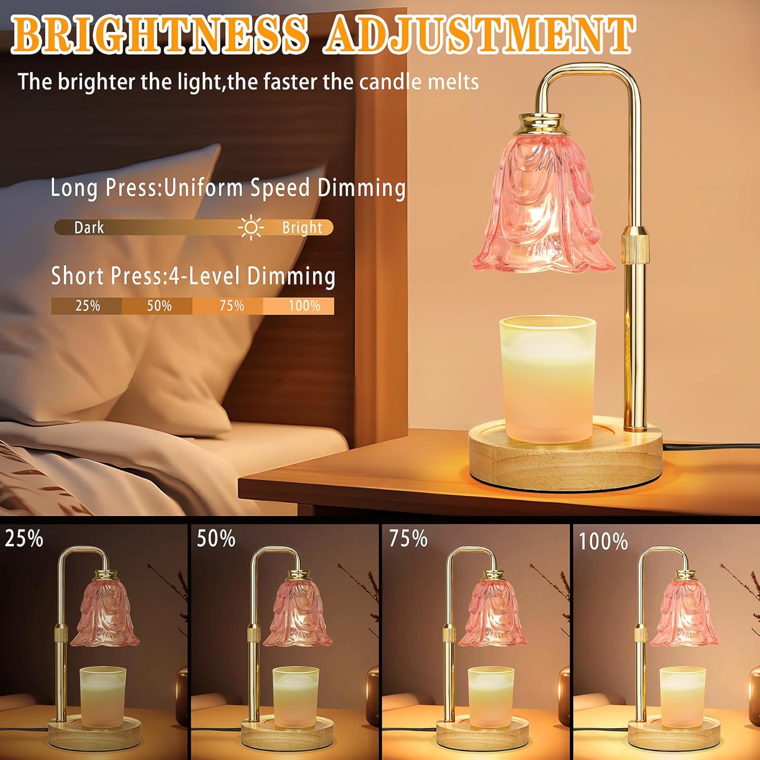 Pink Tulip Candle Warmer Lamp  - огляд і ціна Home Decor Tulip