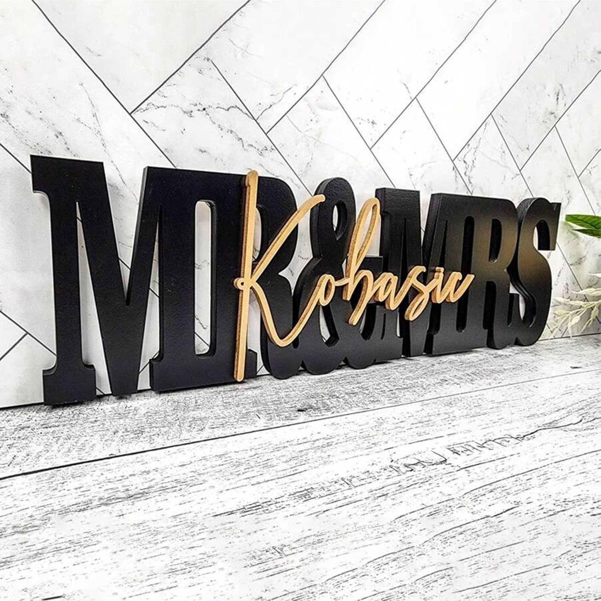 Custom Wedding Gift Logo with  - огляд і ціна Wooden Letter Sign