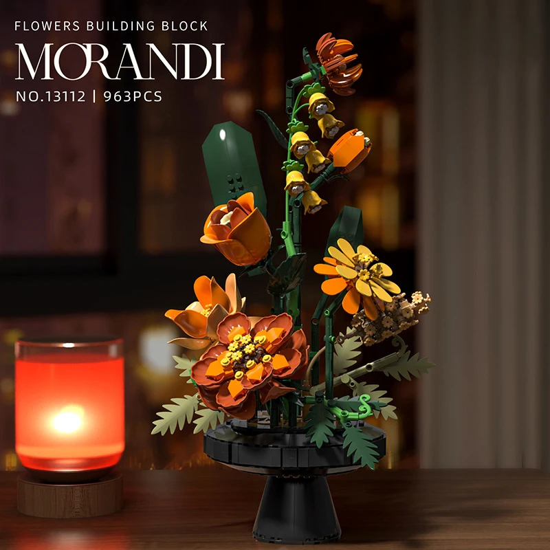 963PCS MOC Morandi Artificial  - огляд і ціна Home Decor Tulip