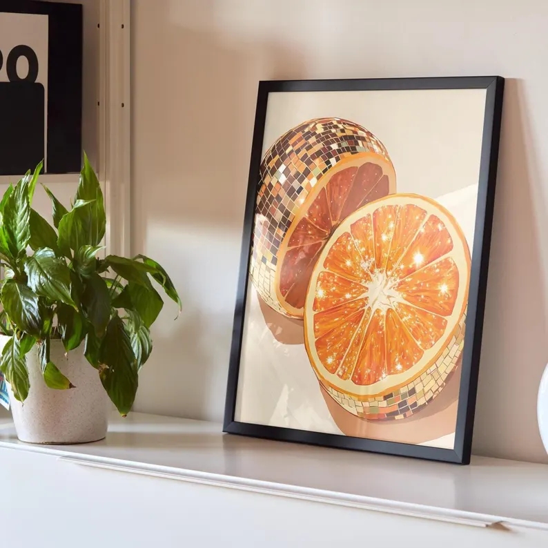 Modern Orange Disco Ball  Wall - огляд і ціна Home Decor Orange
