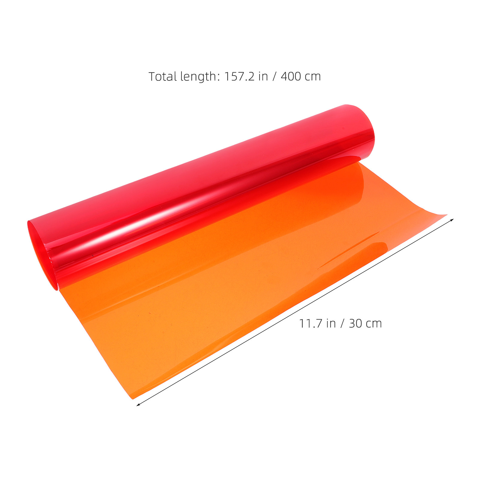 Colored Static Cling Window Fi - огляд і ціна Home Decor Orange
