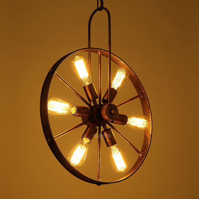 Retro Vintage Wheel chandelier - огляд і ціна Home Decor On Wheels