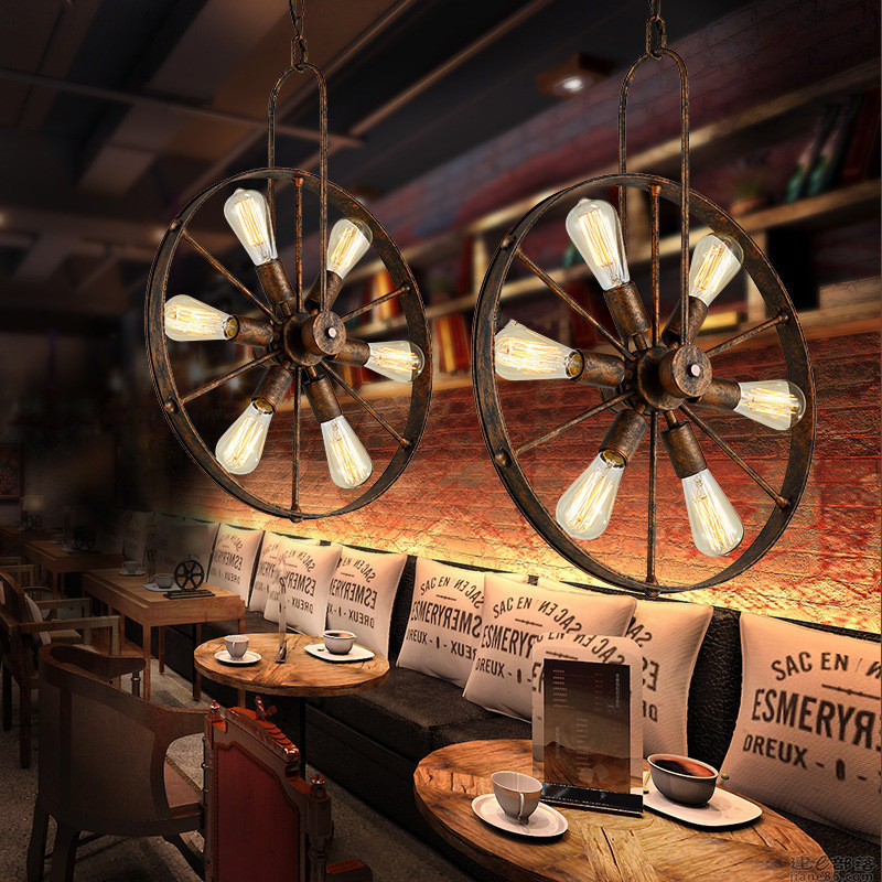 Retro Vintage Wheel chandelier - огляд і ціна Home Decor On Wheels