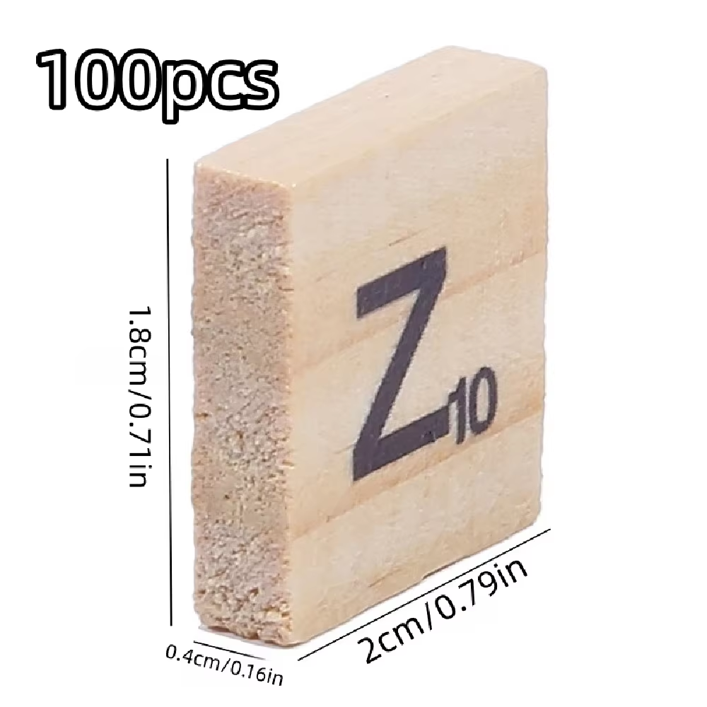 100pcs english letter Wood Til - огляд і ціна Wooden Letter Sign