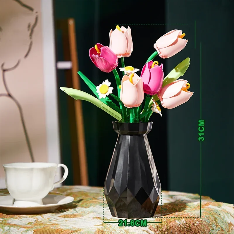 Rose Tulips Flower Model Build - огляд і ціна Home Decor Tulip