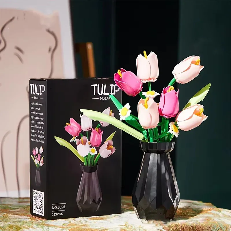 Rose Tulips Flower Model Build - огляд і ціна Home Decor Tulip