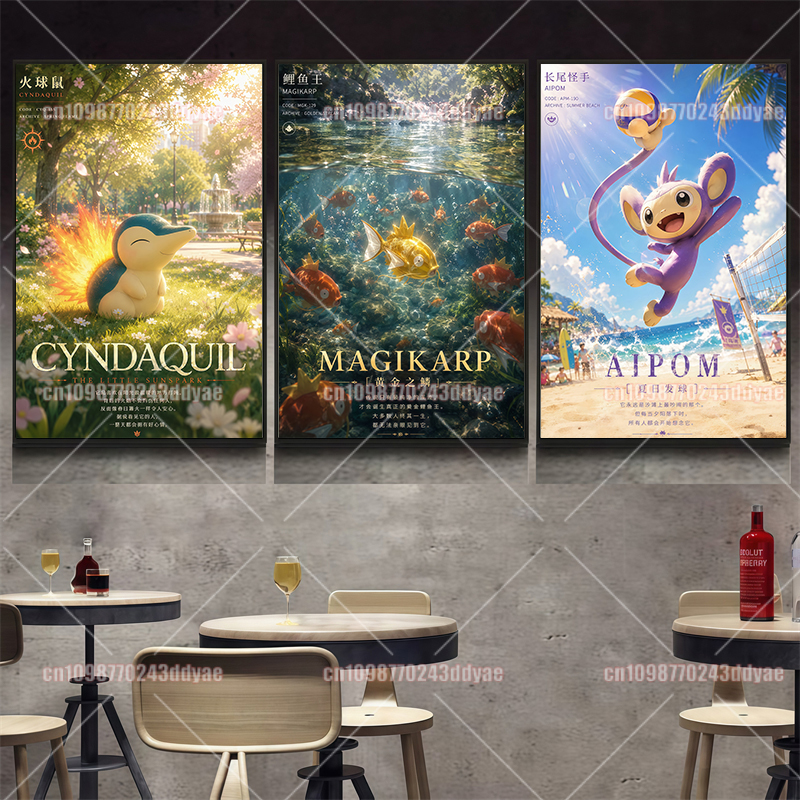 Pokemon Anime Poster HD Printe - огляд і ціна Canvas Painting